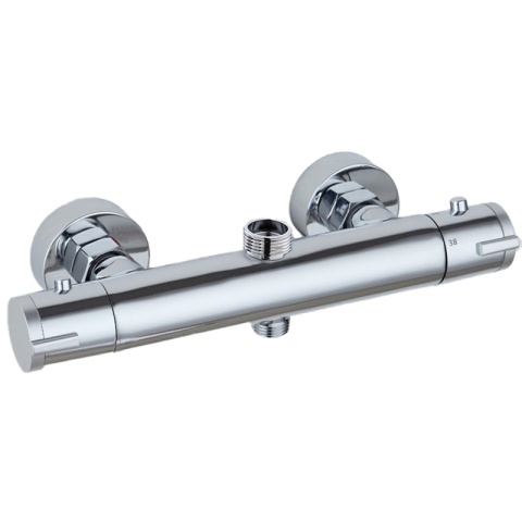 BATERIA PRYSZNICOWA Z TERMOSTATEM ŁAZIENKOWA ŚCIENNA ZESTAW T204A CHROM