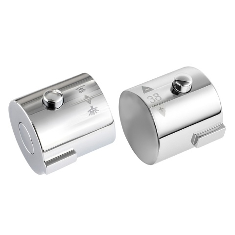 BATERIA PRYSZNICOWA Z TERMOSTATEM ŁAZIENKOWA ŚCIENNA ZESTAW T204A CHROM