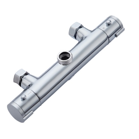 BATERIA PRYSZNICOWA Z TERMOSTATEM ŁAZIENKOWA ŚCIENNA ZESTAW T204A CHROM