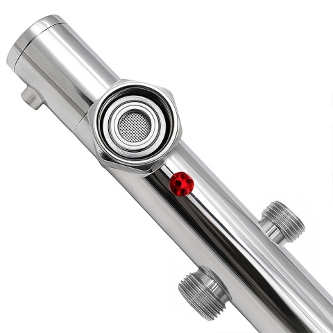 BATERIA PRYSZNICOWA Z TERMOSTATEM ŁAZIENKOWA ŚCIENNA ZESTAW T204A CHROM