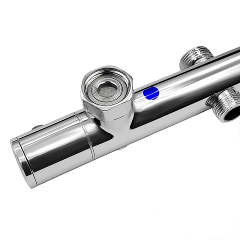 BATERIA PRYSZNICOWA Z TERMOSTATEM ŁAZIENKOWA ŚCIENNA ZESTAW T204A CHROM