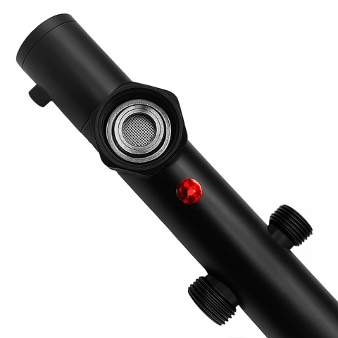 BATERIA PRYSZNICOWA Z TERMOSTATEM ŁAZIENKOWA ŚCIENNA ZESTAW T204B-BL CZARNA