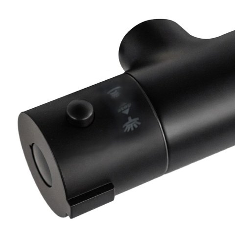 BATERIA PRYSZNICOWA Z TERMOSTATEM ŁAZIENKOWA ŚCIENNA ZESTAW T204B-BL CZARNA