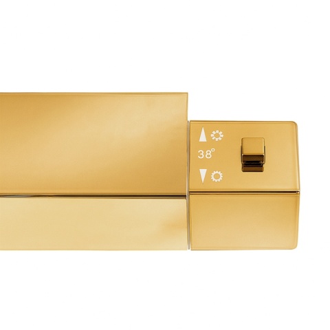 BATERIA PRYSZNICOWA Z TERMOSTATEM ŚCIENNA ŁAZIENKOWA T207-GL ZŁOTA