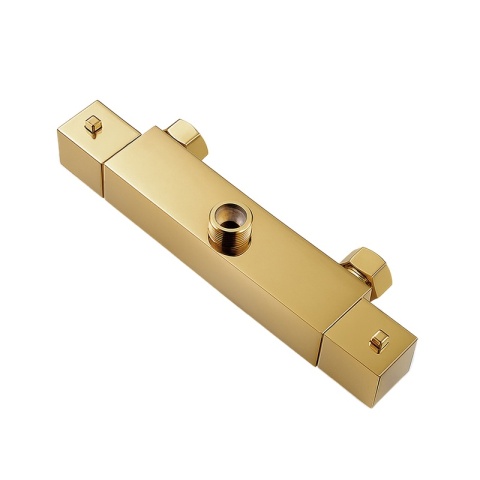 BATERIA PRYSZNICOWA Z TERMOSTATEM ŚCIENNA ŁAZIENKOWA T207-GL ZŁOTA