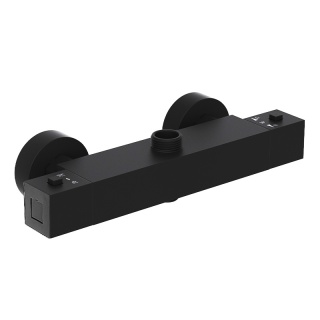 BATERIA PRYSZNICOWA Z TERMOSTATEM ŚCIENNA ŁAZIENKOWA T207B-BL CZARNA