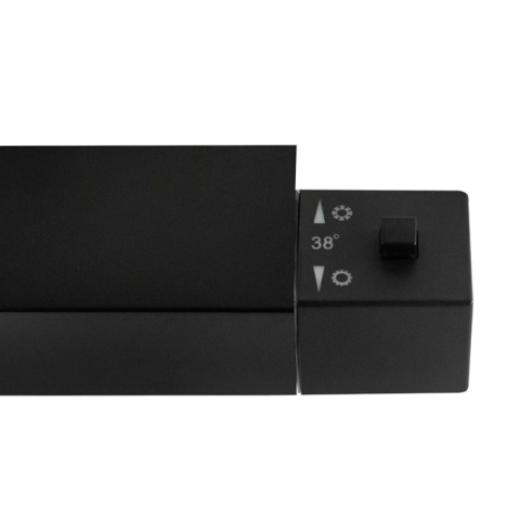 BATERIA PRYSZNICOWA Z TERMOSTATEM ŚCIENNA ŁAZIENKOWA T207B-BL CZARNA