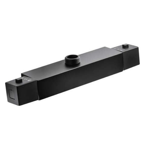 BATERIA PRYSZNICOWA Z TERMOSTATEM ŚCIENNA ŁAZIENKOWA T207B-BL CZARNA