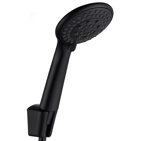 BATERIA PRYSZNICOWA Z TERMOSTATEM ŚCIENNA ŁAZIENKOWA NATRYSKOWA T201 CZARNA