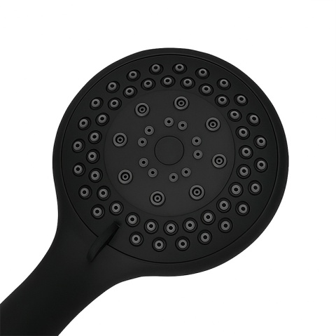 BATERIA PRYSZNICOWA Z TERMOSTATEM ŚCIENNA ŁAZIENKOWA NATRYSKOWA T201 CZARNA