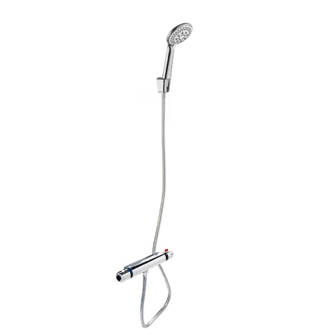 BATERIA PRYSZNICOWA Z TERMOSTATEM ŚCIENNA ŁAZIENKOWA NATRYSKOWA T201 CHROM