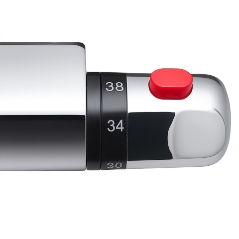 BATERIA PRYSZNICOWA Z TERMOSTATEM ŚCIENNA ŁAZIENKOWA NATRYSKOWA T201 CHROM