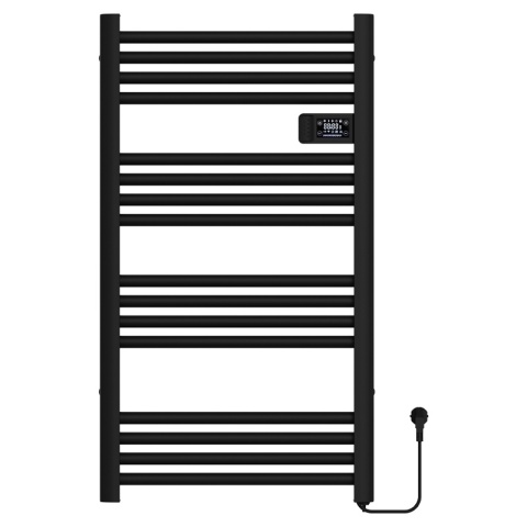 GRZEJNIK ŁAZIENKOWY ELEKTRYCZNY ALUMINIOWY DRABINKA 96x54 500W LOA CZARNY