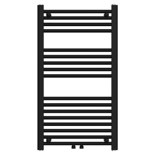 GRZEJNIK ŁAZIENKOWY ŚCIENNY PIONOWY WODNY DRABINKA 90x50 CORSO-BL-2 CZARNY