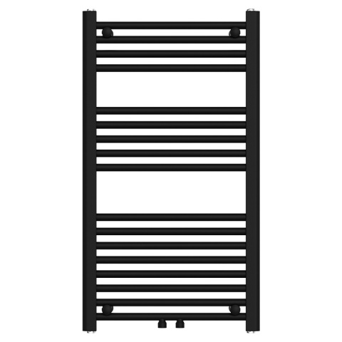 GRZEJNIK ŁAZIENKOWY ŚCIENNY PIONOWY WODNY DRABINKA 90x50 CORSO-BL-2 CZARNY