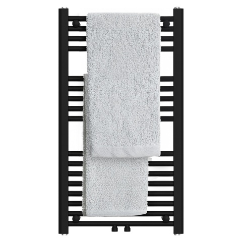 GRZEJNIK ŁAZIENKOWY ŚCIENNY PIONOWY WODNY DRABINKA 90x50 CORSO-BL-2 CZARNY