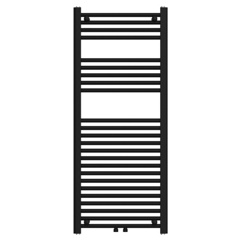 GRZEJNIK ŁAZIENKOWY ŚCIENNY PIONOWY WODNY DRABINKA 120x50 GAMA-BL-2 CZARNY