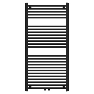 GRZEJNIK ŁAZIENKOWY ŚCIENNY PIONOWY WODNY DRABINKA 120x60 CORSO-BL-1 CZARNY