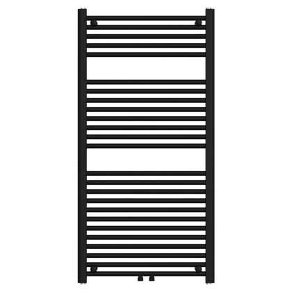 GRZEJNIK ŁAZIENKOWY ŚCIENNY PIONOWY WODNY DRABINKA 120x60 CORSO-BL-1 CZARNY