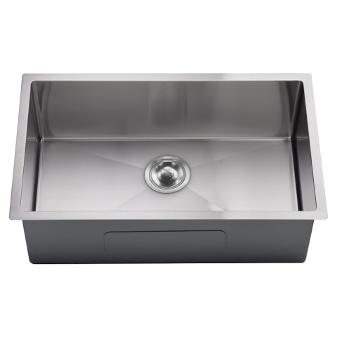 ZLEW KUCHENNY ZLEWOZMYWAK JEDNOKOMOROWY STALOWY INOX RODOS-CH-74X47 SYFON UCHWYTY