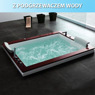 WANNA Z HYDROMASAŻEM Z PODGRZEWACZEM DIABLO 666 BIAŁA 180x150 CM