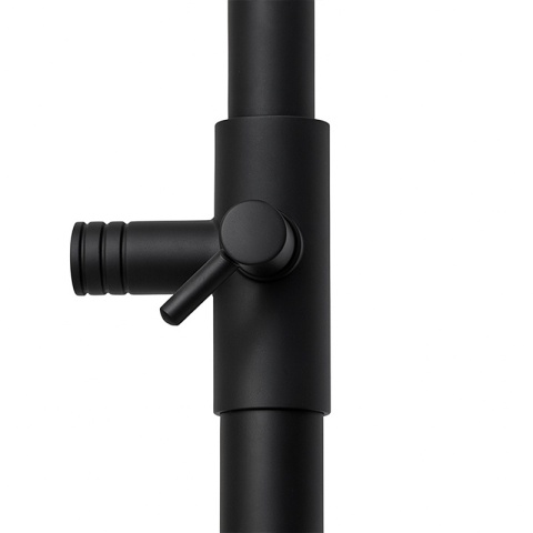 BATERIA PRYSZNICOWA ŁAZIENKOWA Z DESZCZOWNICĄ TERMOSTATEM T151B CZARNA