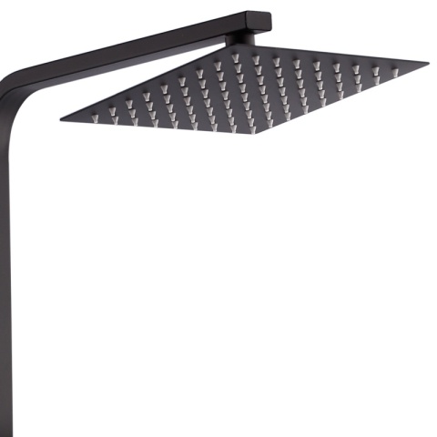 BATERIA PRYSZNICOWA ŁAZIENKOWA Z DESZCZOWNICĄ TERMOSTATEM T153B-BL CZARNA