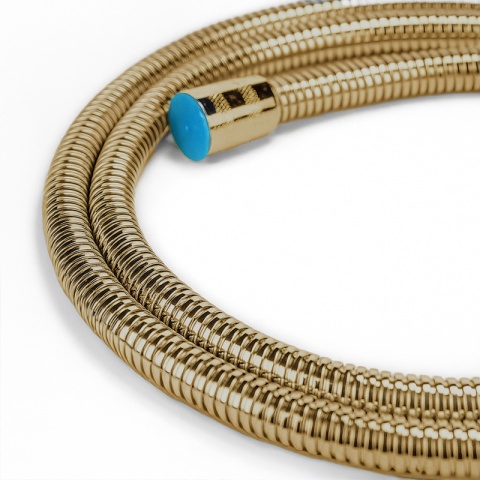 BATERIA PRYSZNICOWA Z TERMOSTATEM DESZCZOWNICĄ T153 ZŁOTA SZCZOTKOWANA