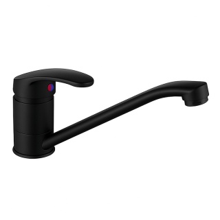 BATERIA UMYWALKOWA ŁAZIENKOWA STOJĄCA DŁUGA WYLEWKA RUCHOMA SONIA CZARNA