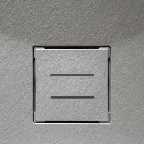 BRODZIK PRYSZNICOWY KAMIENNY PROSTOKĄTNY SLIM RIKO SZARY 130x90 CM