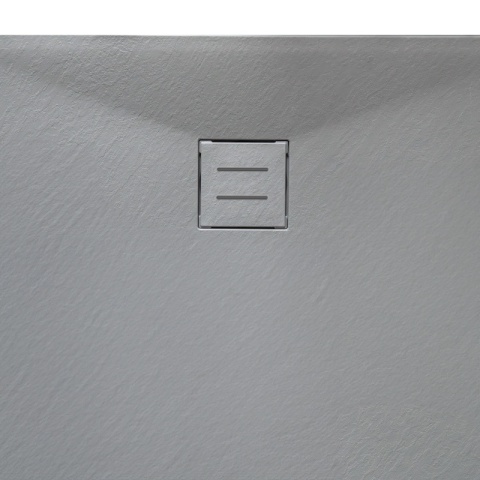 BRODZIK PRYSZNICOWY KAMIENNY PROSTOKĄTNY SLIM RIKO SZARY 130x90 CM