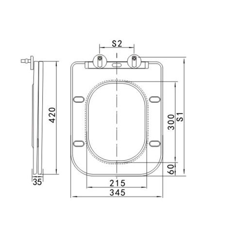 DESKA SEDESOWA WC WOLNOOPADAJĄCA CV-WH-11 SLIM BIAŁA DUROPLAST