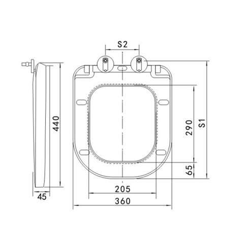DESKA SEDESOWA WC WOLNOOPADAJĄCA CV-WH-12 SLIM BIAŁA DUROPLAST