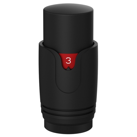 GŁOWICA TERMOSTATYCZNA POKRĘTŁO DO GRZEJNIKA GWINT M30x1.5 GT-BL-1 CZARNA
