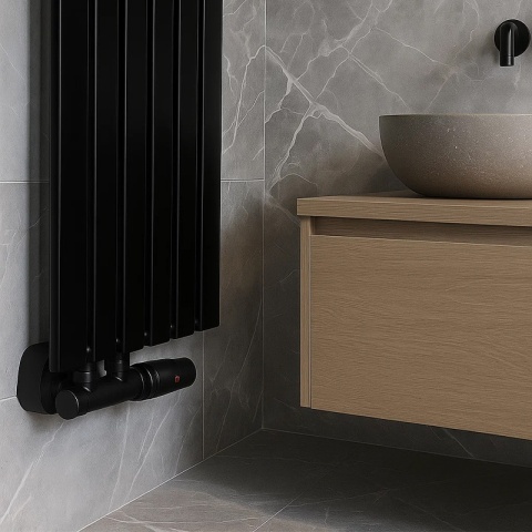 GŁOWICA TERMOSTATYCZNA POKRĘTŁO DO GRZEJNIKA GWINT M30x1.5 GT-BL-1 CZARNA