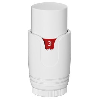 GŁOWICA TERMOSTATYCZNA POKRĘTŁO DO GRZEJNIKA GWINT M30x1.5 GT-WH-1 BIAŁA