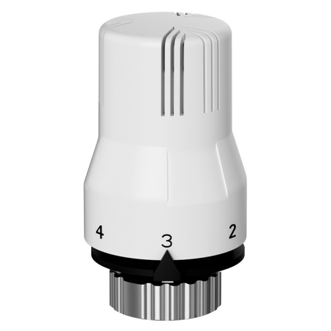 GŁOWICA TERMOSTATYCZNA POKRĘTŁO DO GRZEJNIKA GWINT M30x1.5 GT-WH-2 BIAŁA