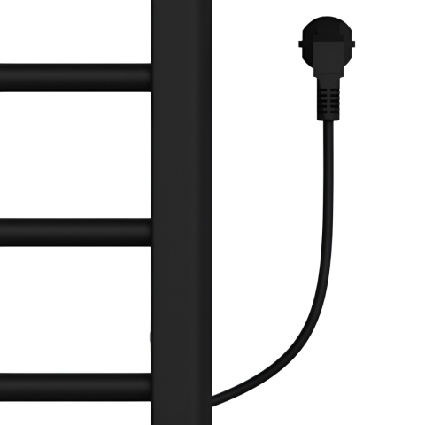 GRZEJNIK ŁAZIENKOWY ELEKTRYCZNY ENERGOOSZCZĘDNY DRABINKA 200W TAAL CZARNY