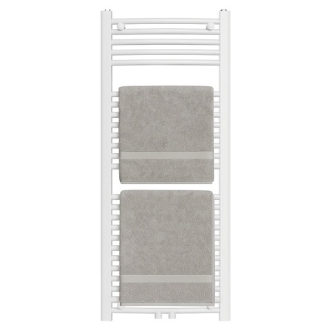 GRZEJNIK ŁAZIENKOWY ŚCIENNY PIONOWY WODNY DRABINKA 120x50 CORSO-WH-4 BIAŁY