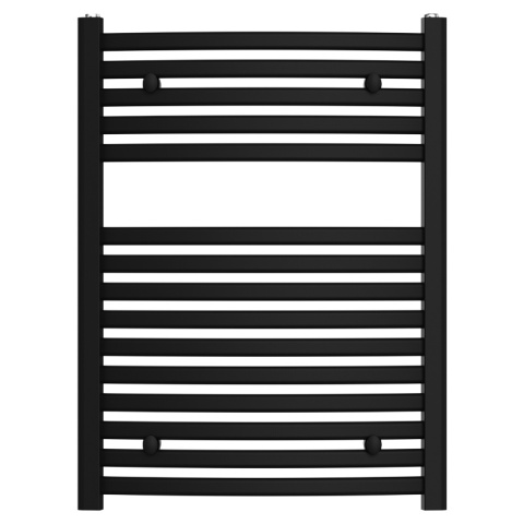 GRZEJNIK ŁAZIENKOWY ŚCIENNY PIONOWY WODNY DRABINKA 80x60 GAMA-BL-1 CZARNY