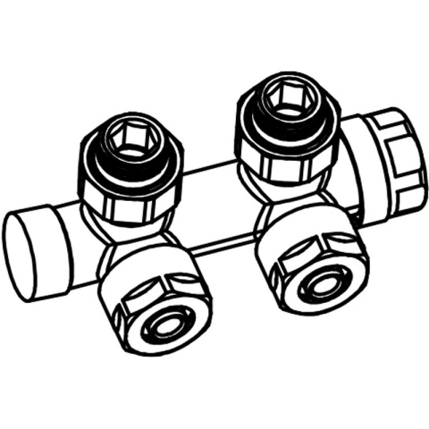ZAWÓR TERMOSTATYCZNY GRZEJNIKOWY KĄTOWY CZARNY DUPLEX Z MASKOWNICĄ ZESTAW