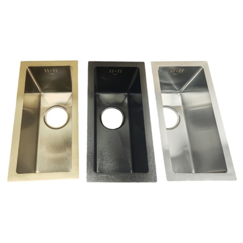 ZLEW KUCHENNY ZLEWOZMYWAK JEDNOKOMOROWY STALOWY INOX RODOS-CH-44X22 SYFON UCHWYTY