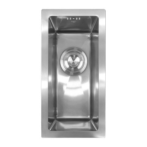 ZLEW KUCHENNY ZLEWOZMYWAK JEDNOKOMOROWY STALOWY INOX RODOS-CH-44X22 SYFON UCHWYTY