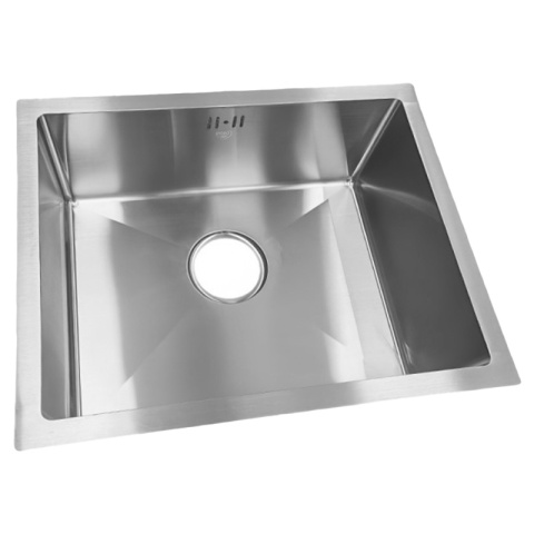 ZLEW KUCHENNY ZLEWOZMYWAK JEDNOKOMOROWY STALOWY INOX RODOS-CH-50X40 SYFON UCHWYTY