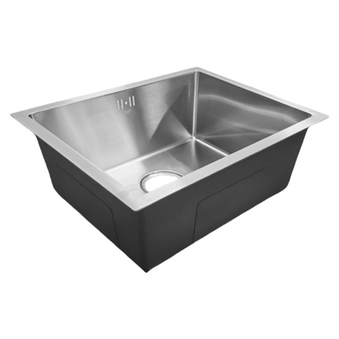 ZLEW KUCHENNY ZLEWOZMYWAK JEDNOKOMOROWY STALOWY INOX RODOS-CH-50X40 SYFON UCHWYTY