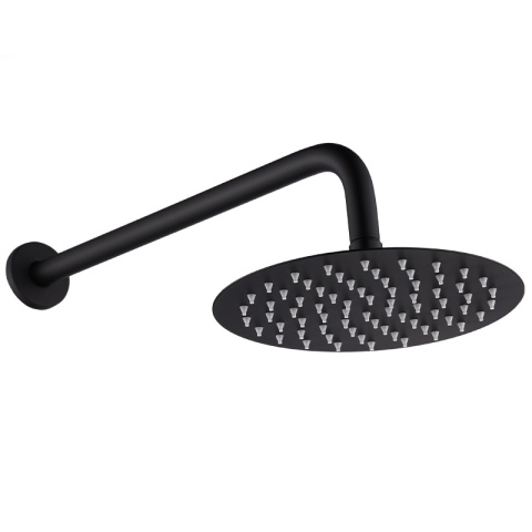 BATERIA PRYSZNICOWA PODTYNKOWA ŁAZIENKOWA Z DESZCZOWNICĄ PAULA CZARNA