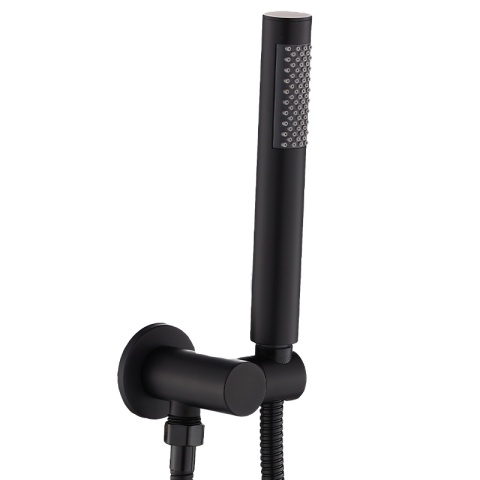 BATERIA PRYSZNICOWA PODTYNKOWA ŁAZIENKOWA Z DESZCZOWNICĄ PAULA CZARNA