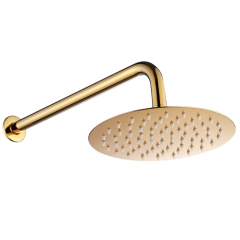 BATERIA PRYSZNICOWA PODTYNKOWA ŁAZIENKOWA ZESTAW Z DESZCZOWNICĄ PAULA ZŁOTA