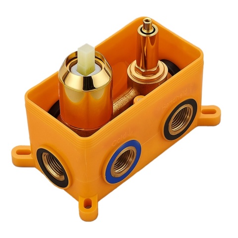 BATERIA PRYSZNICOWA PODTYNKOWA ŁAZIENKOWA ZESTAW Z DESZCZOWNICĄ PAULA ZŁOTA