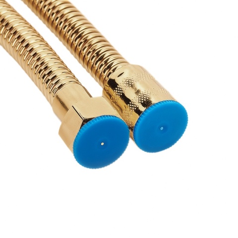 BATERIA PRYSZNICOWA PODTYNKOWA Z DESZCZOWNICĄ KAREN ZŁOTA SZCZOTKOWANA